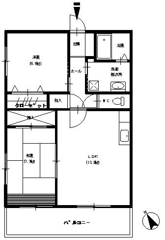 佐世保賃貸マンション・大塔町･2LDK